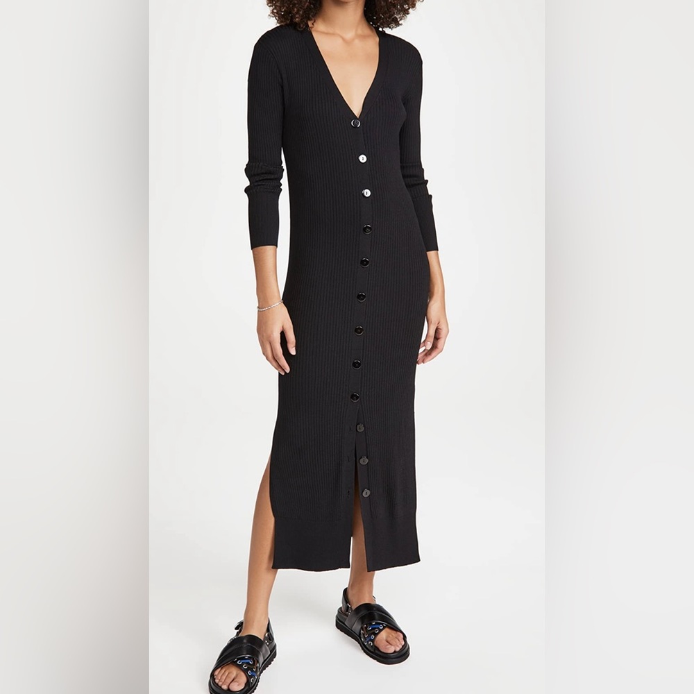 Line & Dot Simone Sweater Dress Black sz Small